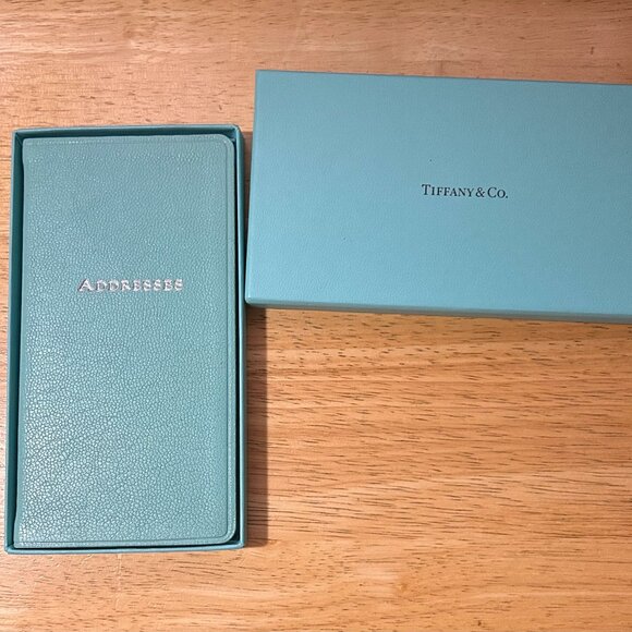 NIB Tiffany & Co. Tiffany Blue Leather Style AB6 Personal Pocket Address Book - Picture 2 of 11